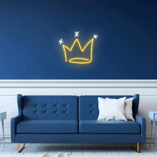 crown neon sign
