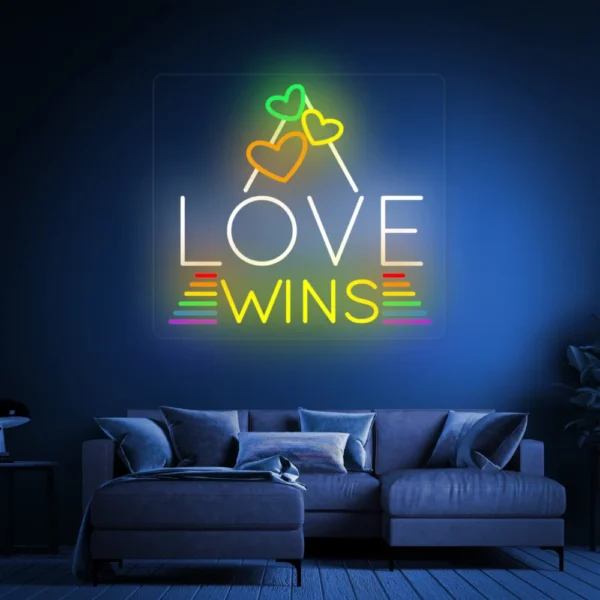 LGBT Love Wins Neon Sign