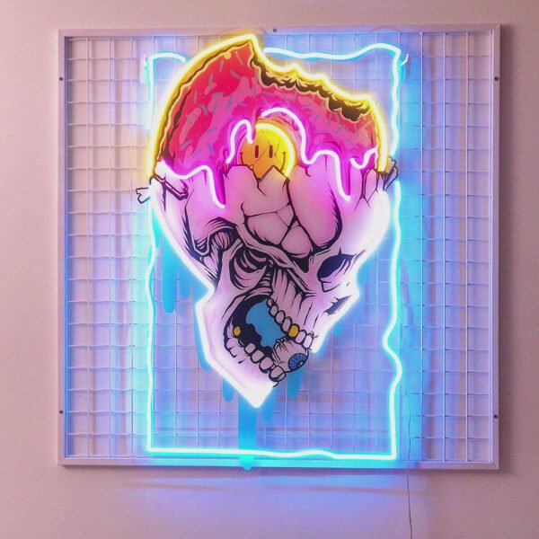 Feeling Skull LED Neon Sign Light Pop Art - Image 4