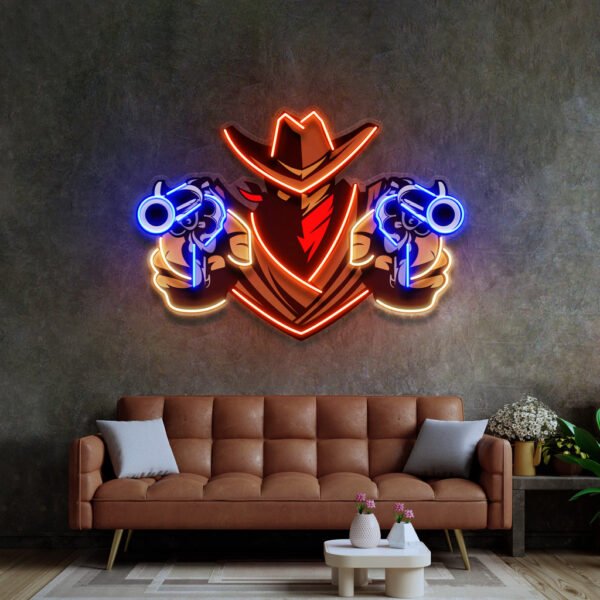 Aiming Guns LED Neon Sign Light Pop Art - Image 4