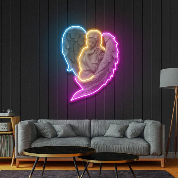 Angel Led Neon Acrylic Artwork - Image 3