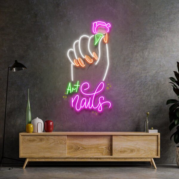 Art Nail LED Neon Sign Light Pop Art - Image 3