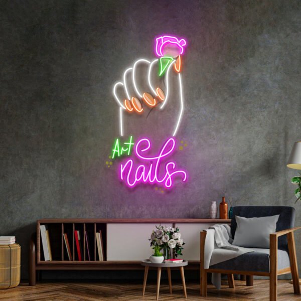 Art Nail LED Neon Sign Light Pop Art - Image 2