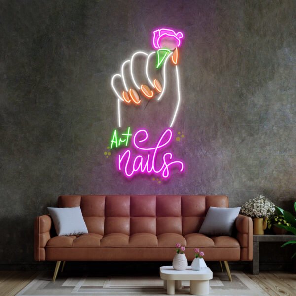 Art Nail LED Neon Sign Light Pop Art - Image 3