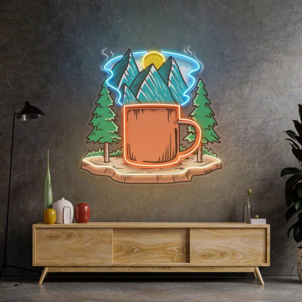Cup of Nature LED Neon Sign Light Pop Art - Image 3