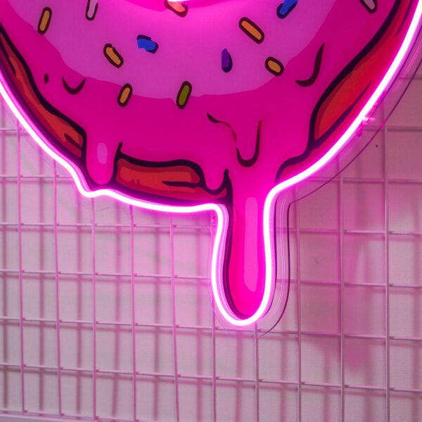 Donut Led Neon Acrylic Artwork - Image 3
