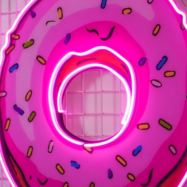 Donut Led Neon Acrylic Artwork - Image 4