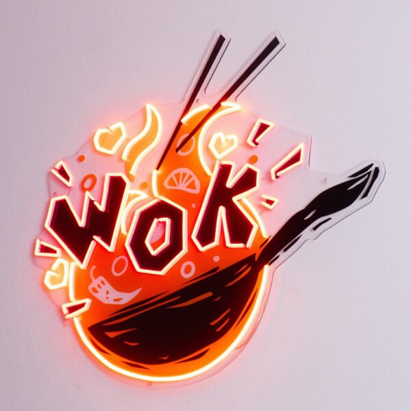 WOK Led Neon Acrylic Artwork - Image 2