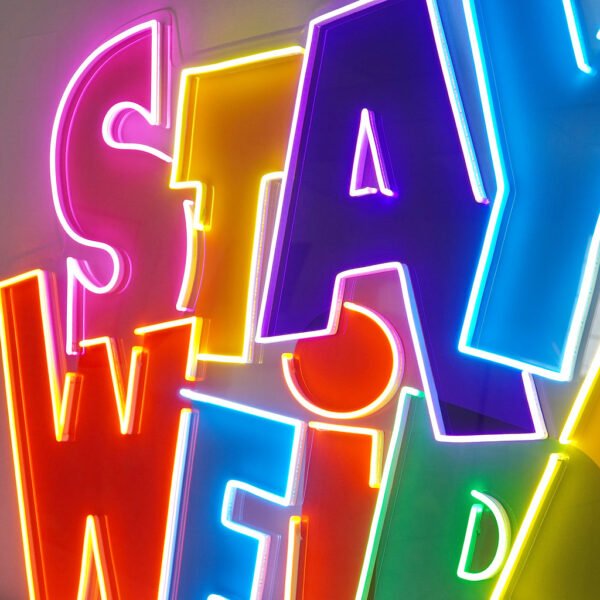 Stay Weird Led Neon Acrylic Artwork - Image 4