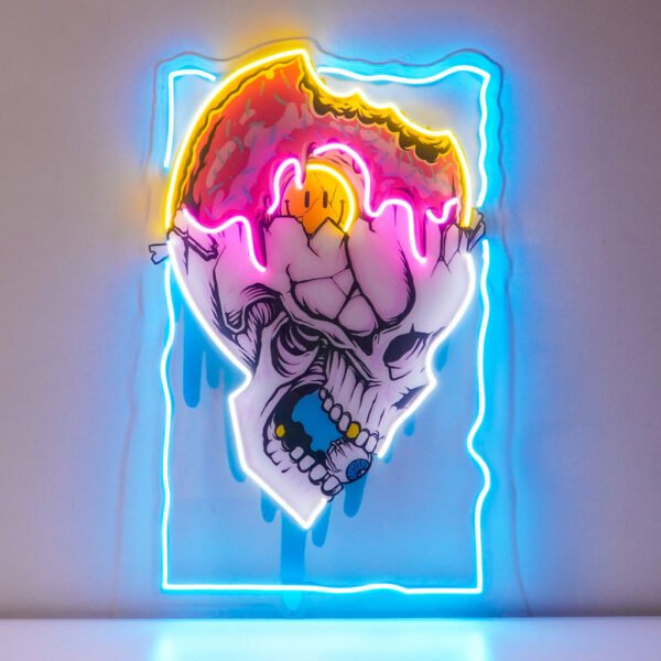 Feeling Skull LED Neon Sign Light Pop Art - Image 2