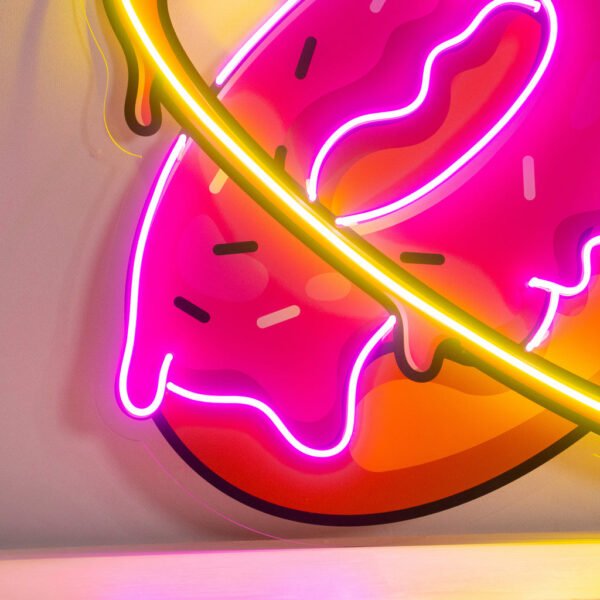 Doughnut Planet Led Neon Acrylic Artwork - Image 2
