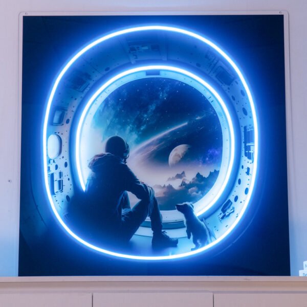 Astronaut In The Spacecraft LED Neon Sign Light Pop Art - Image 2