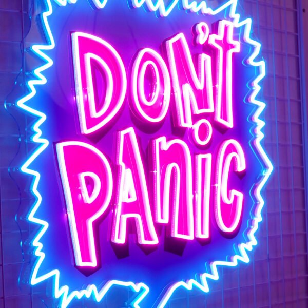Don't Panic Led Neon Acrylic Artwork - Image 3