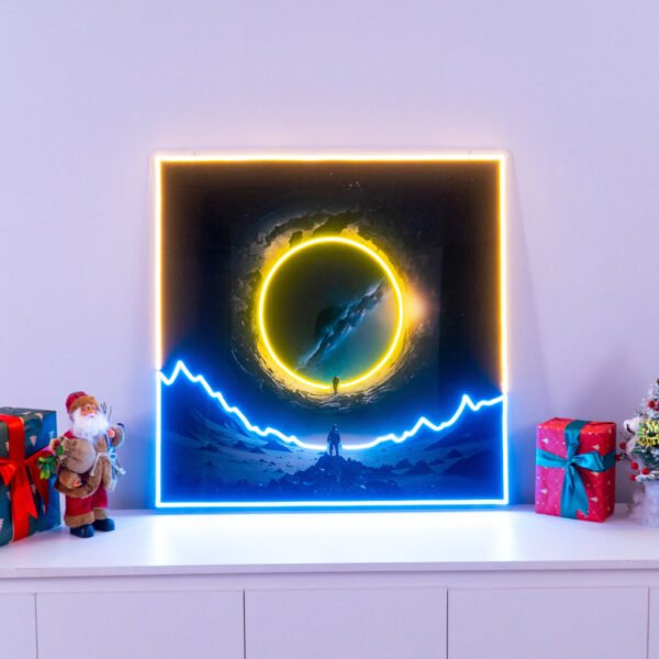 Astronaut With Space Gate LED Neon Sign Light Pop Art - Image 4