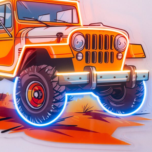 Adventure Jeep LED Neon Sign Light Pop Art - Image 2