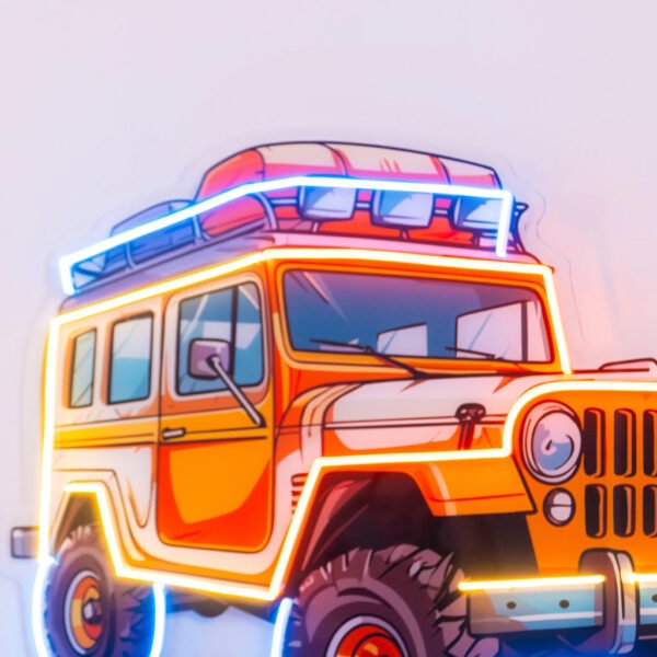 Adventure Jeep LED Neon Sign Light Pop Art - Image 3