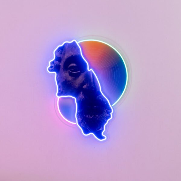 Abstract Art Neon Acrylic Artwork - Image 4