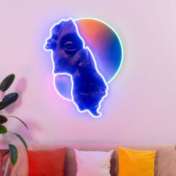 Abstract Art Neon Acrylic Artwork