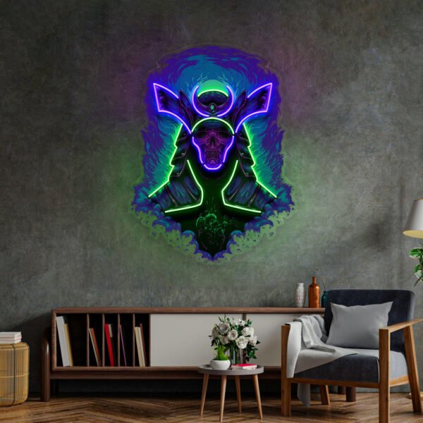 Devil Samurai LED Neon Sign Light Pop Art - Image 2