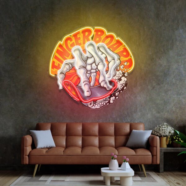 Fingerboard LED Neon Sign Light Pop Art - Image 3