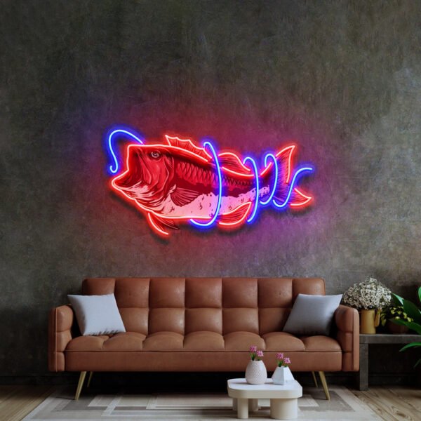 Fishing Line LED Neon Sign Light Pop Art - Image 3