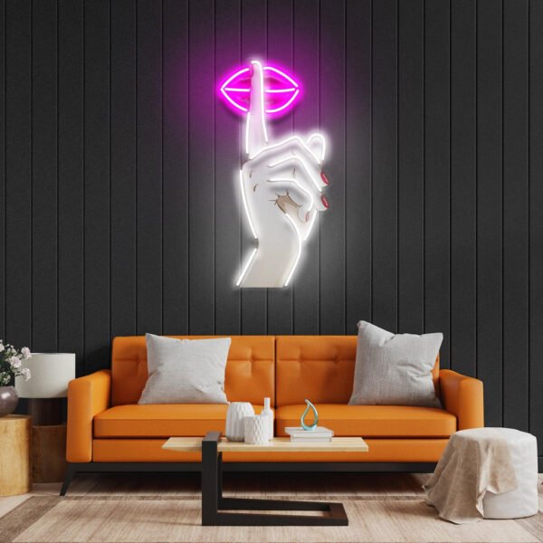 Shut Up Led Neon Acrylic Artwork - Image 4