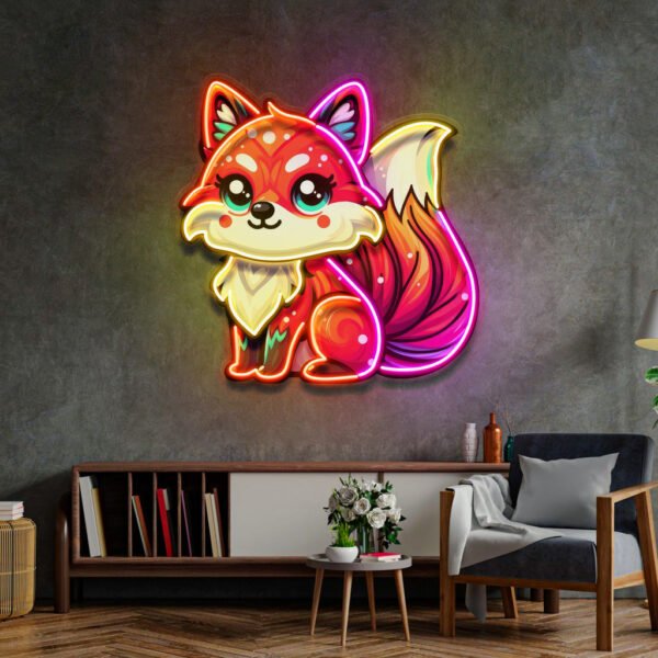The Colorful Fox LED Neon Sign Light Pop Art - Image 3