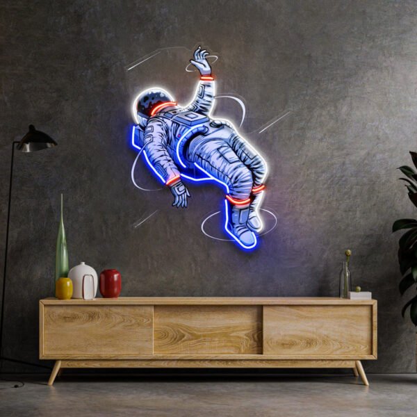 The Falling Astronaut LED Neon Sign Light Pop Art - Image 4