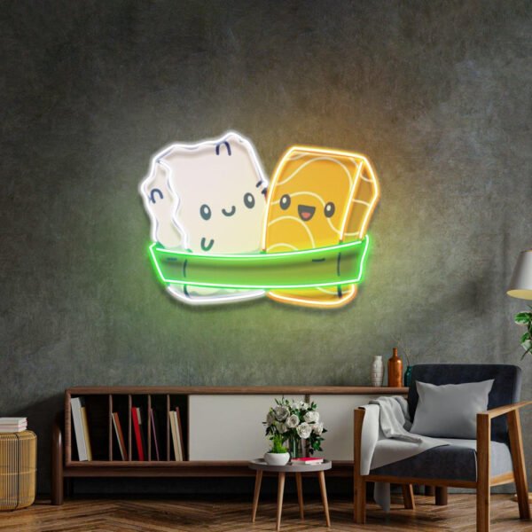Two Sushi Neon Acrylic Artwork - Image 3