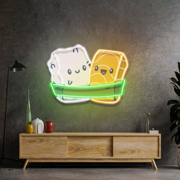 Two Sushi Neon Acrylic Artwork - Image 2