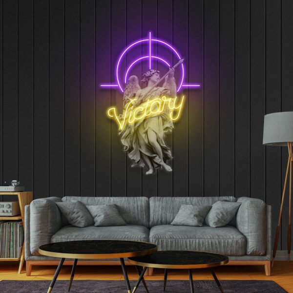 Victory Angel Led Neon Acrylic Artwork - Image 3