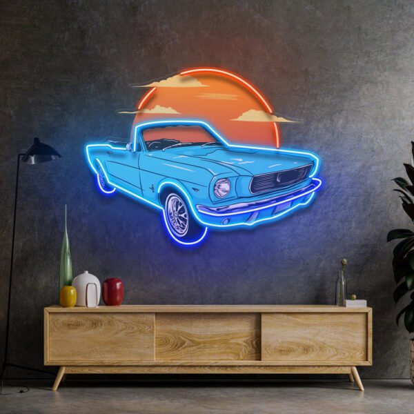 Summer Vintage Car LED Neon Sign Light Pop Art - Image 3