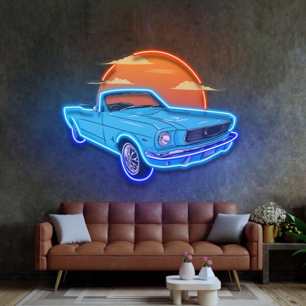Summer Vintage Car LED Neon Sign Light Pop Art - Image 2