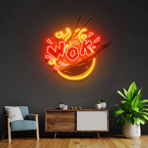 WOK Led Neon Acrylic Artwork - Image 4