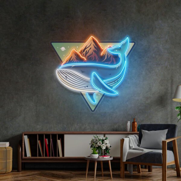 Baby Whale Spout LED Neon Sign Light Pop Art - Image 4