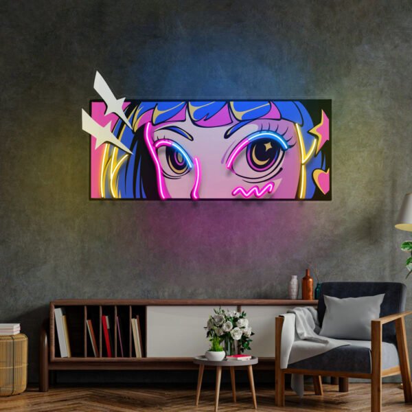 Radiant Gaze LED Neon Sign Light Pop Art - Image 3