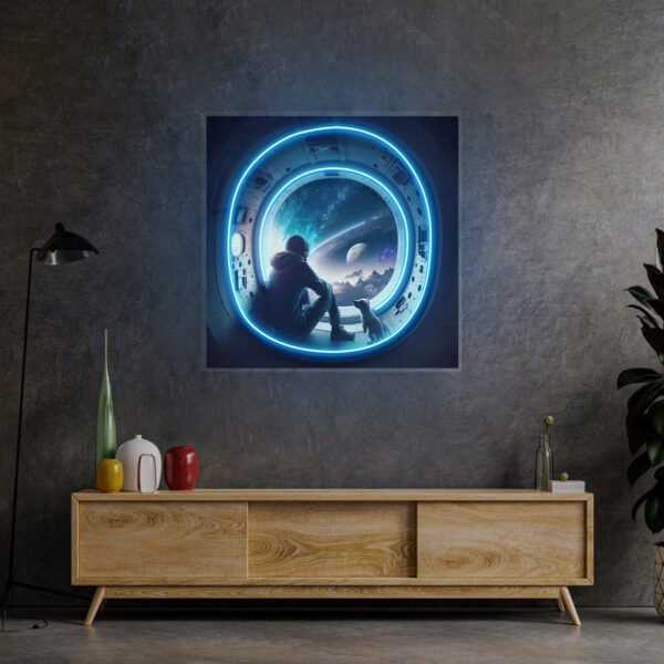Astronaut In The Spacecraft LED Neon Sign Light Pop Art - Image 3