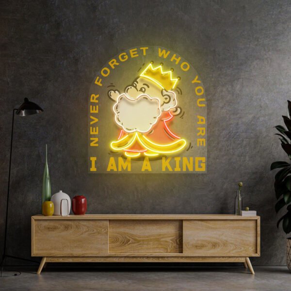 Cute King LED Neon Sign Light Pop Art - Image 2