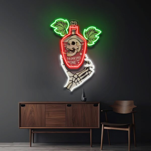 Drink To Death LED Neon Sign Light Pop Art - Image 3