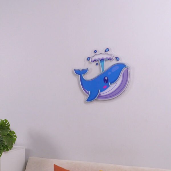 Baby Whale Spout LED Neon Sign Light Pop Art - Image 2