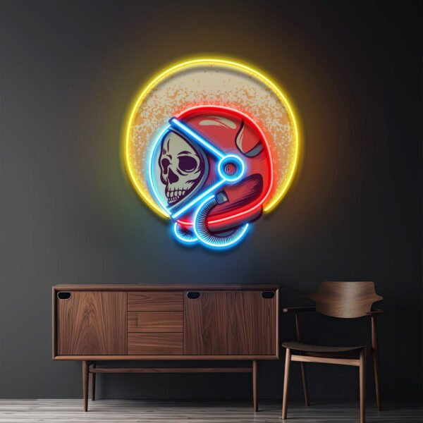 Retro Astronaut LED Neon Sign Light Pop Art - Image 2