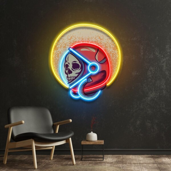 Retro Astronaut LED Neon Sign Light Pop Art - Image 3