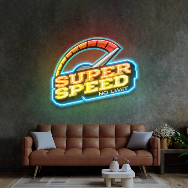 Super Speed LED Neon Sign Light Pop Art - Image 3