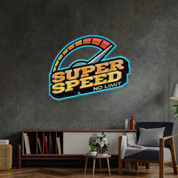 Super Speed LED Neon Sign Light Pop Art - Image 4
