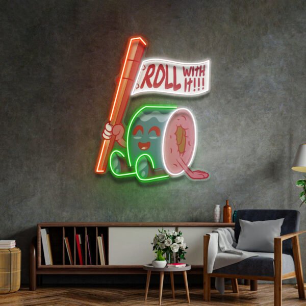 Sushi Roll Seated LED Neon Sign Light Pop Art - Image 4