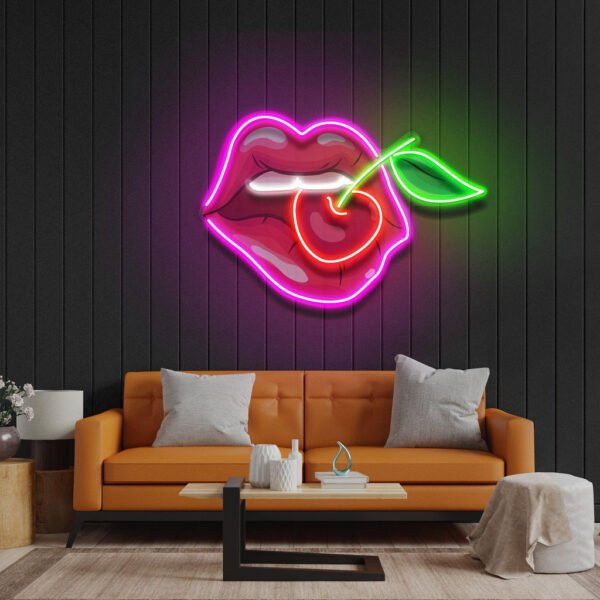 Sweet Cherry Led Neon Acrylic Artwork - Image 2