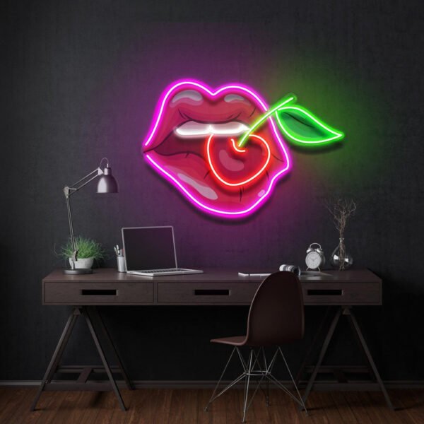 Sweet Cherry Led Neon Acrylic Artwork - Image 4